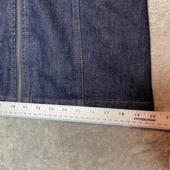Altard State Women Y2K Bratz Dark Wash Zip Front A Line Mini Denim Skirt XS - Picture 8 of 10